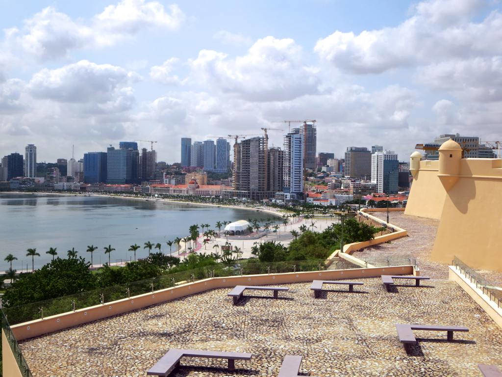 The Fortaleza de Sao Miguel (1576) watches over the south end of the bay at Luanda, Angola. 8 April 2015. Source: Luanda Skyline. Photo Credit: David Stanley from Nanaimo, Canada.