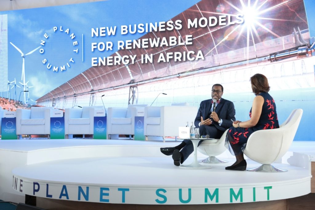 The African Development Bank pledges US$ 25 billion to climate finance for 2020-2025, doubling its commitments