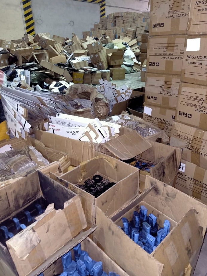 Counterfeit HP goods seized in Tanzania March 2020