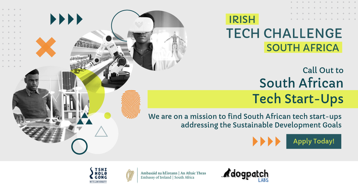 Irish Embassy and Tshimologong Digital Innovation Precinct collaborate to seek tech startups for Irish Tech Challenge South Africa 2023